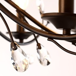 9 Ljus Kristallkrona Modern Samtida Traditionell Klassisk Vintage Retro Country Målning Funktion