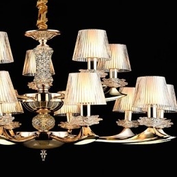 Pendelljus Zinklegering Funktion För Crystal Mini Style Metall Inomhus Butiker 15 Lampor