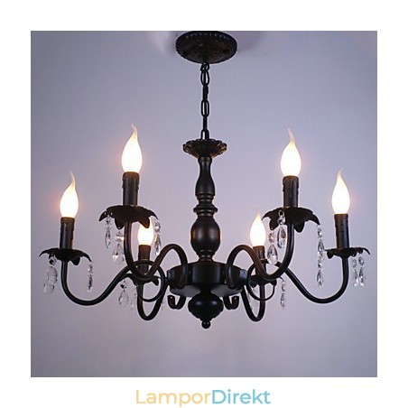 Europeisk Stil Ljuskrona Ljus Kristall Lampa Enkel Iron Art Lamp Dekorativ Lampa Europeisk Stil Ljuskrona Ljus Kristall Lampa Enkel Iron Art Lamp Dekorativ Lampa