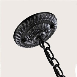 Europeisk Stil Ljuskrona Ljus Kristall Lampa Enkel Iron Art Lamp Dekorativ Lampa