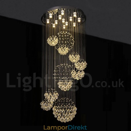 Extra Längd 5 Meter Kristall Lång Droppe Taklampa Modern Ljuskrona Hemhängande Belysning Ljuskrona Lampor Armaturer Extra Längd 5 Meter Kristall Lång Droppe Taklampa Modern Ljuskrona Hemhängande Belysning Ljuskrona Lampor Armaturer