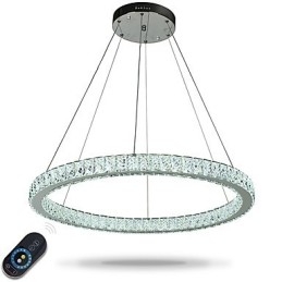 Dimbar Ring Takhängande Ljus Modern Ljuskrona Belysning Inomhus Ljus Med Fjärrkontroll