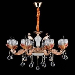 Modern Och Modern Traditionell Klassisk Zinklegeringsfunktion För Kristall I Mini-Stil Metall Taklampa