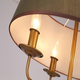 Rustik Lodge Målningsfunktion För Designers Metall Inomhusbutiker 2 Lampor Ljuskrona