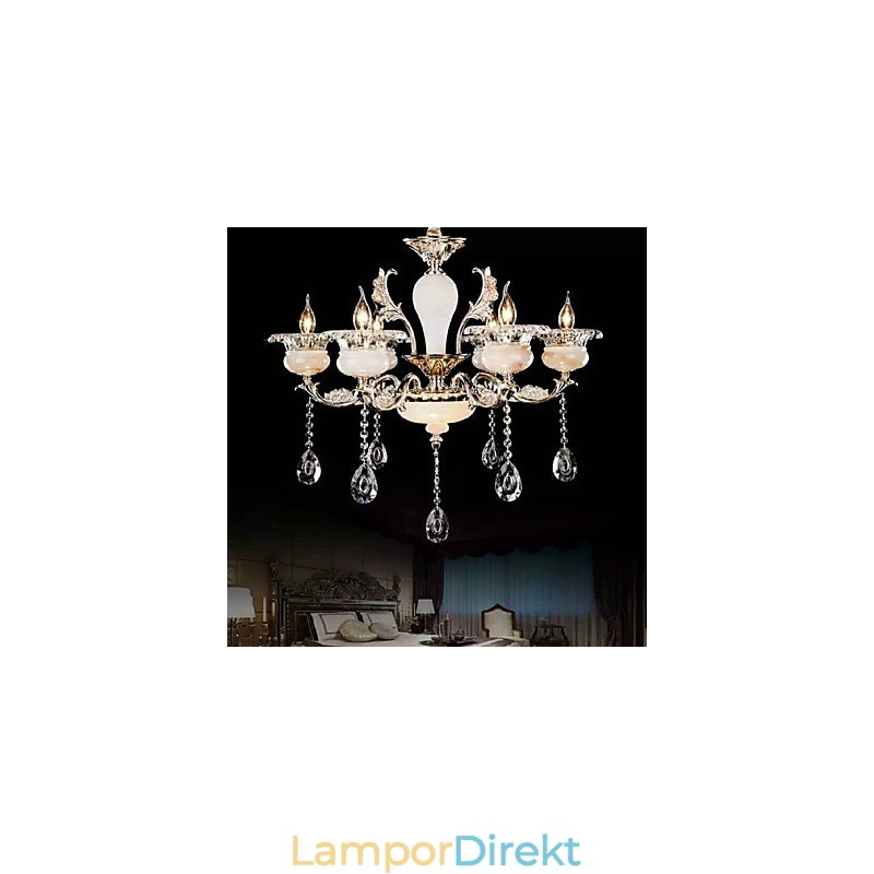 Retro Chrome-Funktion För Designers Metallhängande Lampa