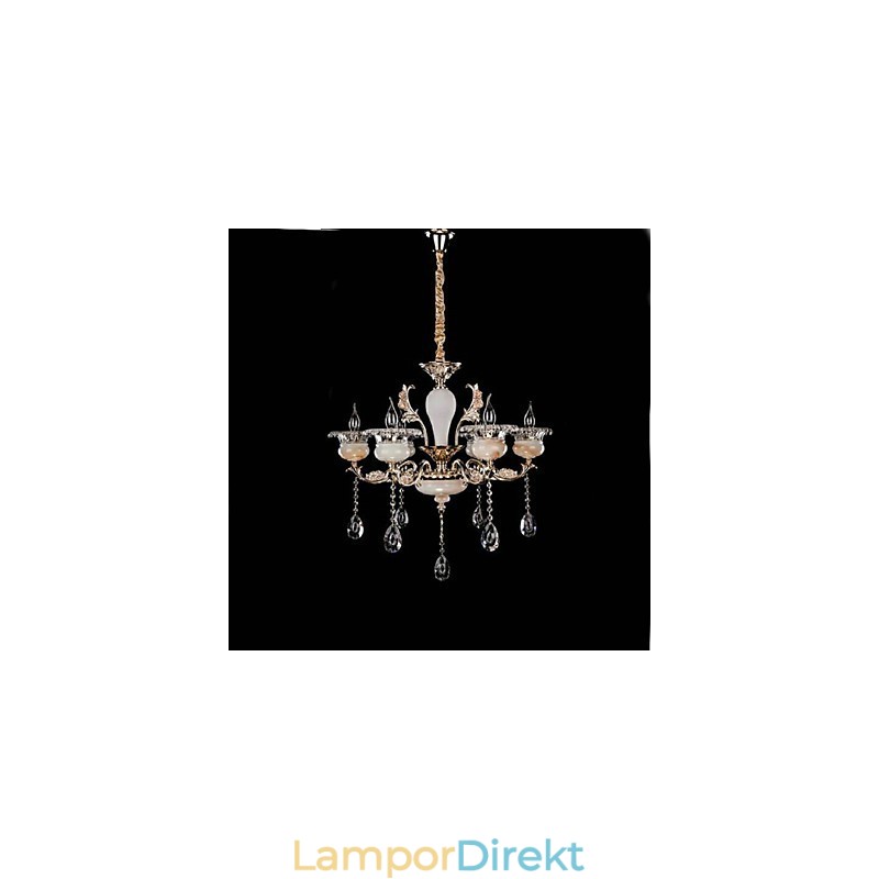 Retro Chrome-Funktion För Designers Metallhängande Lampa