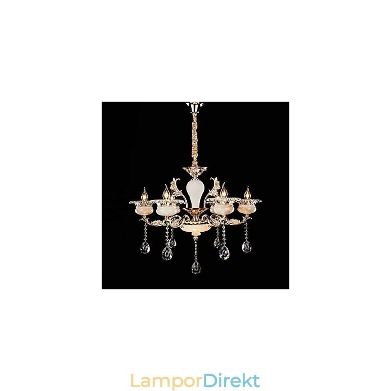 Retro Chrome-Funktion För Designers Metallhängande Lampa