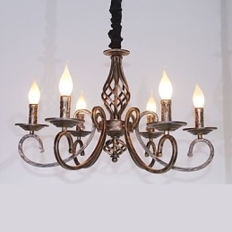 Retro Enkel Lampa Kopparfärgad Lampa Ljuslampa