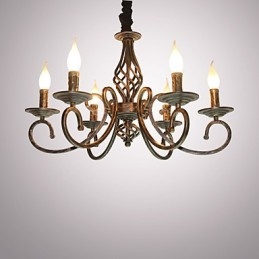 Retro Enkel Lampa Kopparfärgad Lampa Ljuslampa