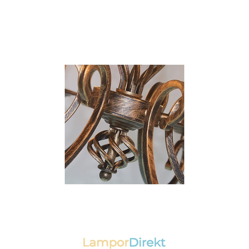 Retro Enkel Lampa Kopparfärgad Lampa Ljuslampa