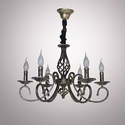 Retro Enkel Lampa Kopparfärgad Lampa Ljuslampa
