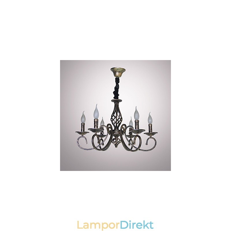 Retro Enkel Lampa Kopparfärgad Lampa Ljuslampa