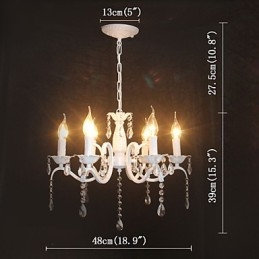 Ljuskrona Modern Crystal Mini Candle Style Järnlampa Lampor