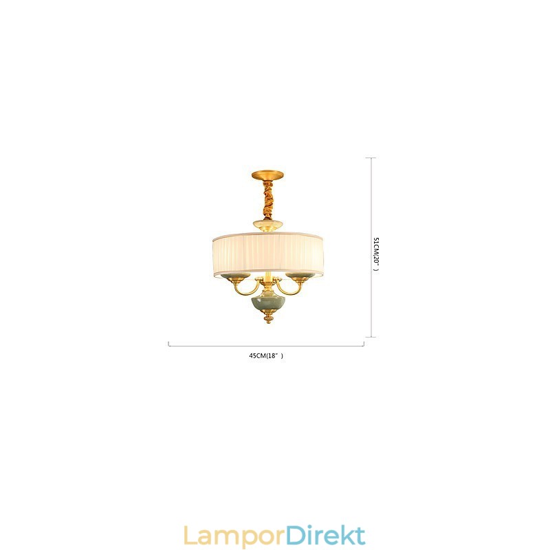 All Koppar Ljuskrona Jade Dekorativ Ljuskrona