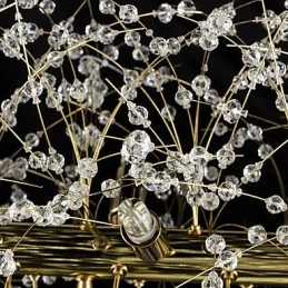 Traditionell Klassisk Elektropläterad Funktion För Kristallkrona I Metall