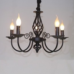 Modern Samtida Traditionell Klassisk Vintage Retro Andra Funktion För Metallkrona I Metall I Ministil Med Ljus
