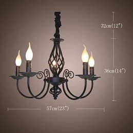 Modern Samtida Traditionell Klassisk Vintage Retro Andra Funktion För Metallkrona I Metall I Ministil Med Ljus