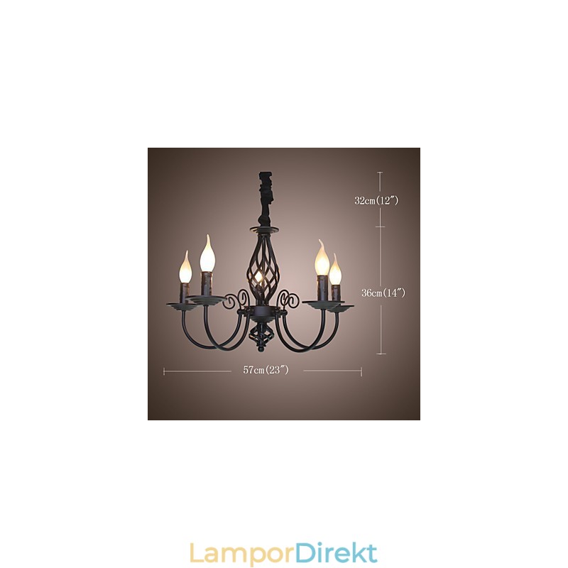 Modern Samtida Traditionell Klassisk Vintage Retro Andra Funktion För Metallkrona I Metall I Ministil Med Ljus