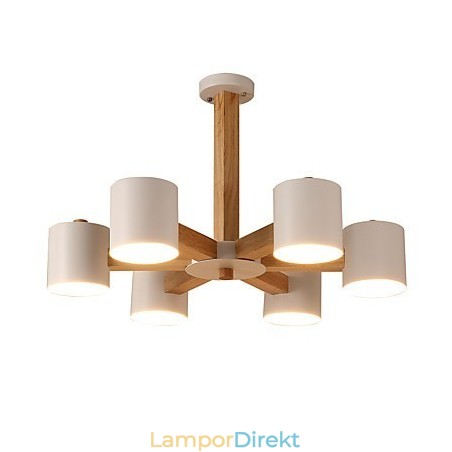 Ljuskrona Med 6 Lampor Modern Samtida Traditionell Klassisk Vintage Country Wood-Funktion För Trä Ljuskrona Med 6 Lampor Modern Samtida Traditionell Klassisk Vintage Country Wood-Funktion För Trä