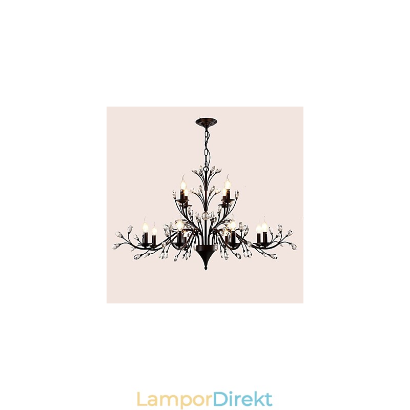 12 Ljus Kristallkrona Modern Samtida Traditionell Klassisk Vintage Retro Country Målning Funktion