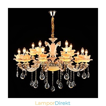 Pendelljus Zinklegering Funktion För Crystal Mini Style Metall Inomhus Butiker 15 Lampor Pendelljus Zinklegering Funktion För Crystal Mini Style Metall Inomhus Butiker 15 Lampor