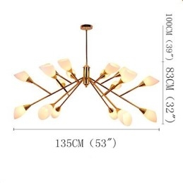 Nordic Simple Atmospheric Pastoral Chandelier Creative Lobby Chandelier Lamp