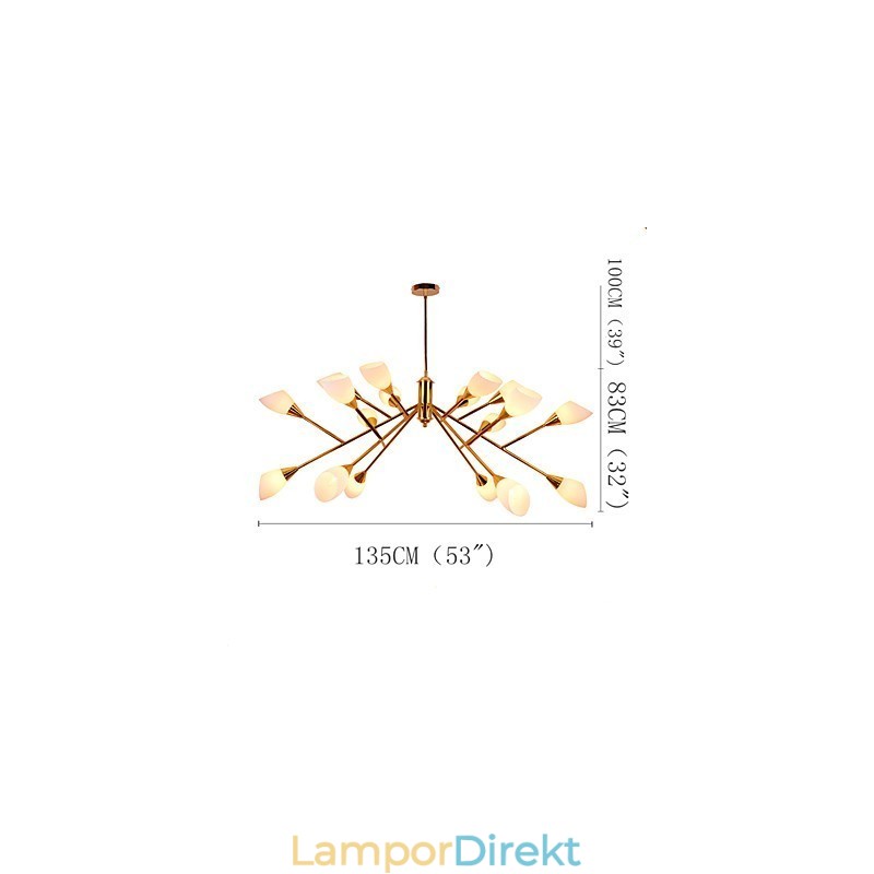 Nordic Simple Atmospheric Pastoral Chandelier Creative Lobby Chandelier Lamp