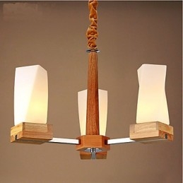Simple Art Belysning Massivt Trä Creative Iiving Taklampa
