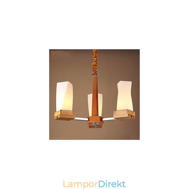 Simple Art Belysning Massivt Trä Creative Iiving Taklampa