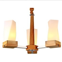 Simple Art Belysning Massivt Trä Creative Iiving Taklampa