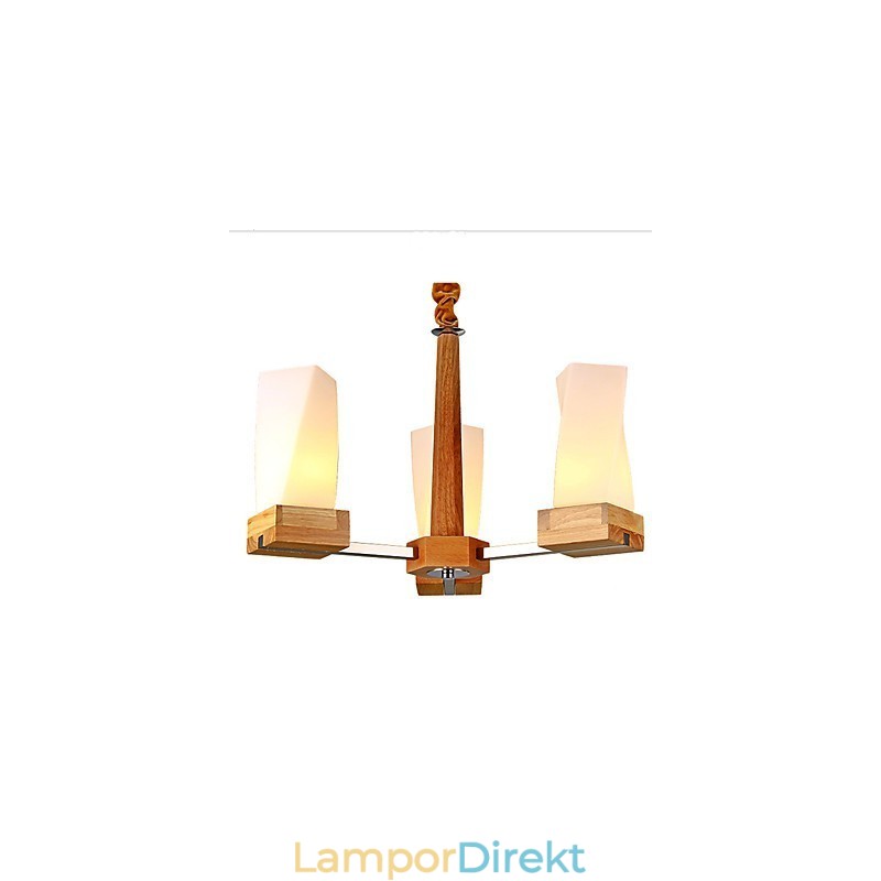Simple Art Belysning Massivt Trä Creative Iiving Taklampa