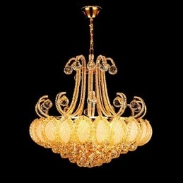 Modern Lyxkrona Kristall Pendelljus Diameter 50Cm Innehåller 8 Lampor