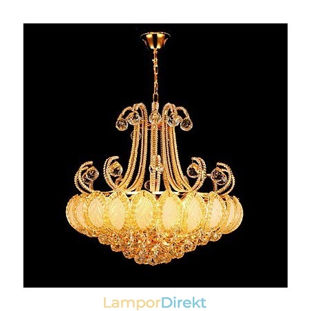 Modern Lyxkrona Kristall Pendelljus Diameter 50Cm Innehåller 8 Lampor Modern Lyxkrona Kristall Pendelljus Diameter 50Cm Innehåller 8 Lampor