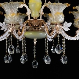 Modern Och Modern Traditionell Klassisk Zinklegeringsfunktion För Kristall I Mini-Stil Metall Taklampa
