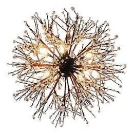 Modern Ljuskrona Fyrverkeri Vintage Smidesjärn Med 8 Lampor Chandelier Island Pendelbelysning Taklampa