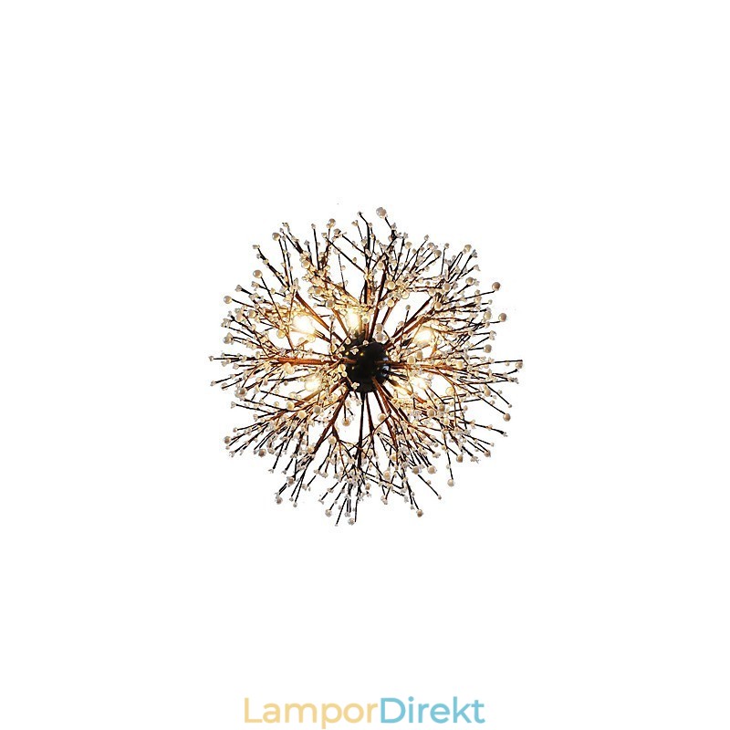 Modern Ljuskrona Fyrverkeri Vintage Smidesjärn Med 8 Lampor Chandelier Island Pendelbelysning Taklampa