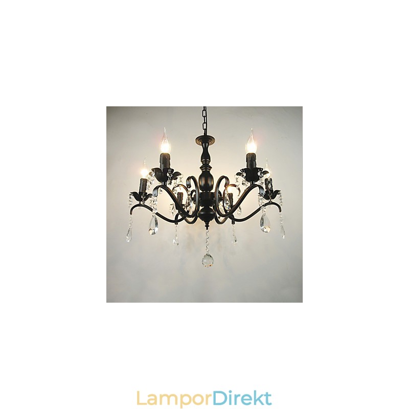 Ljuskrona Enkel Kristalljärn Ljusljus Dekoration Lampor Belysning