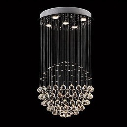 Modern Samtida Traditionell Klassisk Rustik Lodge Vintage Country Island Crystal Galvaniserad Metall Taklampa
