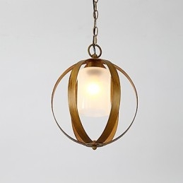 Loft Metall Amerikansk Industriell Stil Målning Färg Med Glas Europeisk Ljuskrona Lampa Inomhus Dekorera Pendellampa