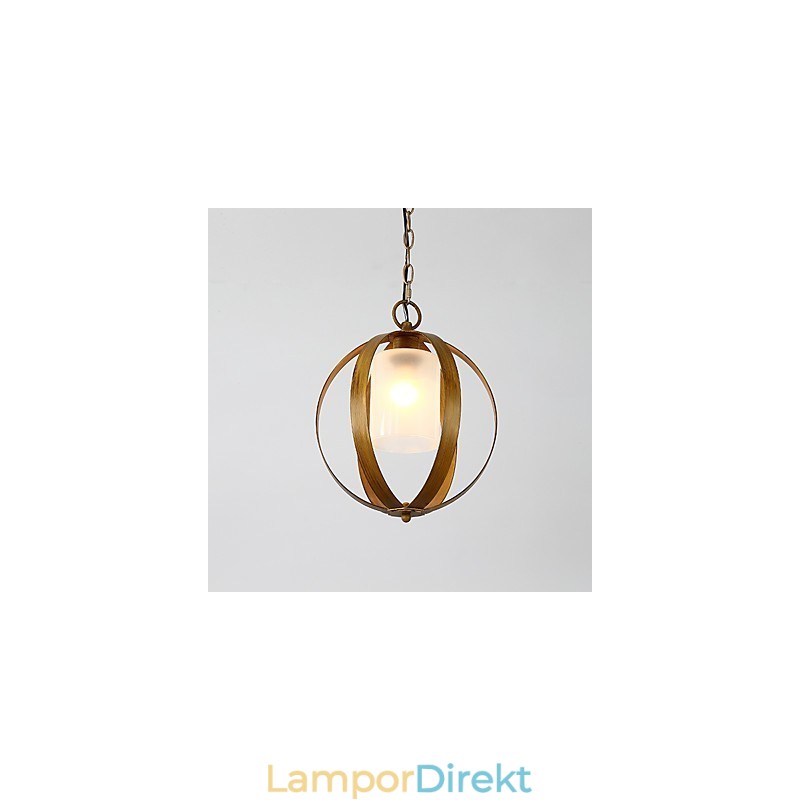 Loft Metall Amerikansk Industriell Stil Målning Färg Med Glas Europeisk Ljuskrona Lampa Inomhus Dekorera Pendellampa