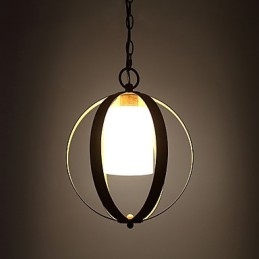Loft Metall Amerikansk Industriell Stil Målning Färg Med Glas Europeisk Ljuskrona Lampa Inomhus Dekorera Pendellampa