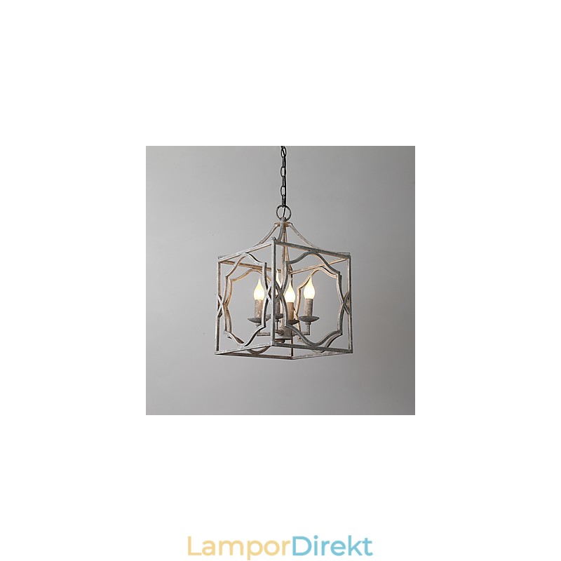 Vintage Metall Amerikansk Industriell Loftmålning Färg Europeisk Ljuskrona Lampa Inomhus Dekorera Hängande Lampa