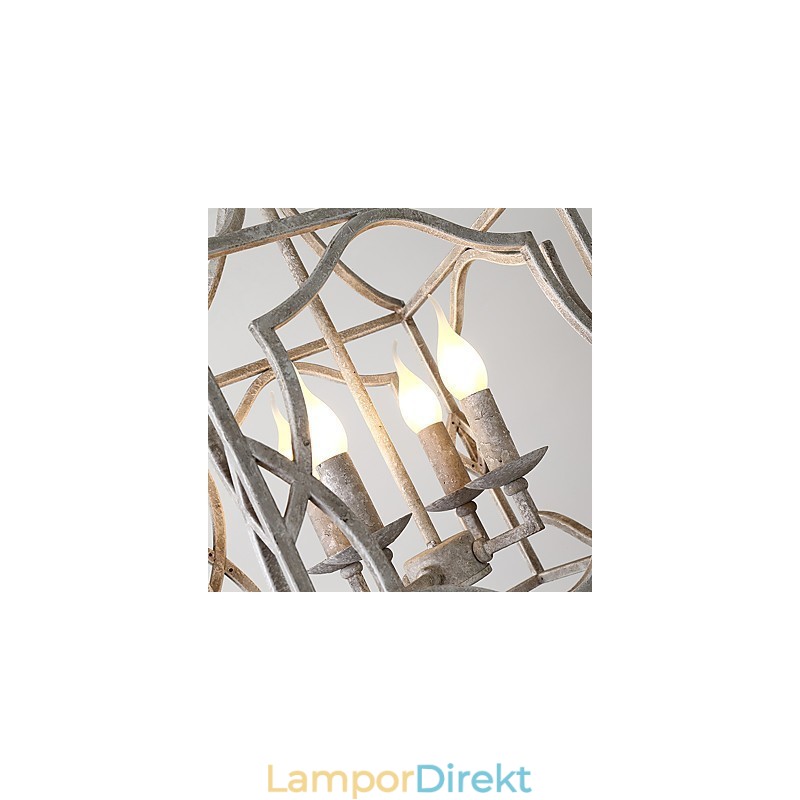 Vintage Metall Amerikansk Industriell Loftmålning Färg Europeisk Ljuskrona Lampa Inomhus Dekorera Hängande Lampa