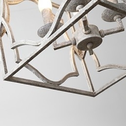 Vintage Metall Amerikansk Industriell Loftmålning Färg Europeisk Ljuskrona Lampa Inomhus Dekorera Hängande Lampa