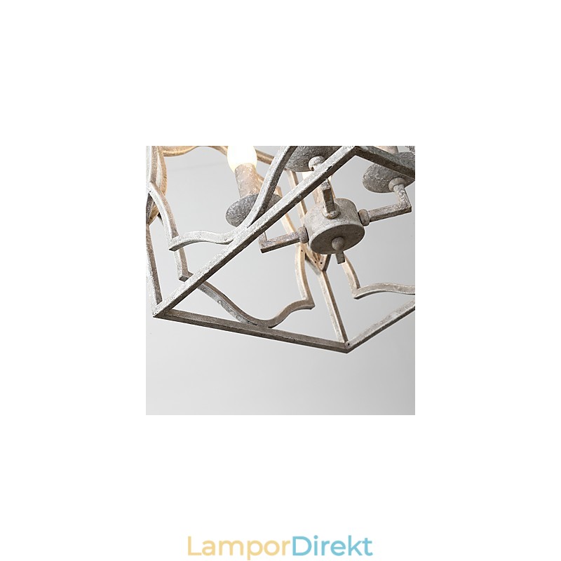 Vintage Metall Amerikansk Industriell Loftmålning Färg Europeisk Ljuskrona Lampa Inomhus Dekorera Hängande Lampa