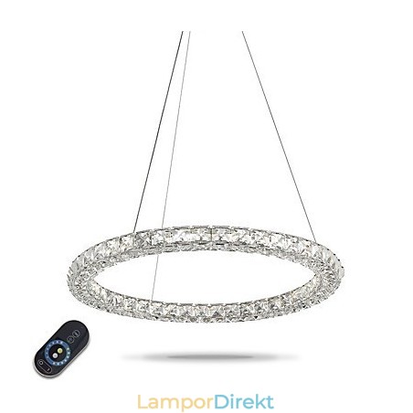 Modern Ring Kristall Pendellampa Kristallkrona Taklampa Inomhuslampor Armaturer Dimbar Med Fjärrkontroll Modern Ring Kristall Pendellampa Kristallkrona Taklampa Inomhuslampor Armaturer Dimbar Med Fjärrkontroll