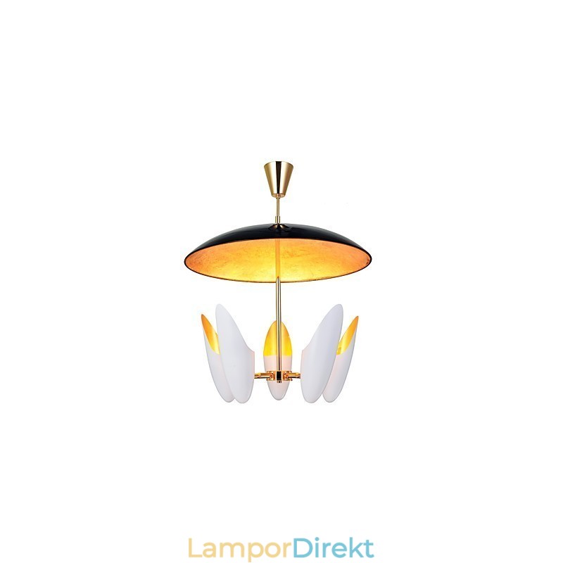 5 Ljus Ljuskrona Brief Art Modern Samtida Pendellampa