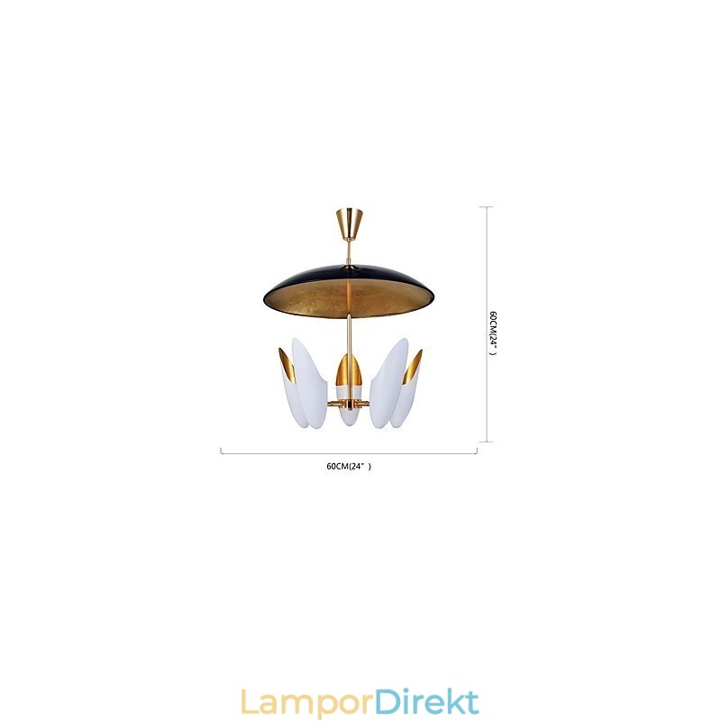 5 Ljus Ljuskrona Brief Art Modern Samtida Pendellampa