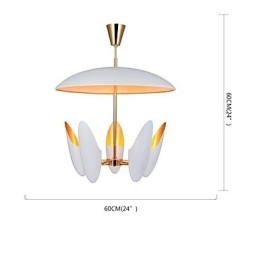 5 Ljus Ljuskrona Brief Art Modern Samtida Pendellampa