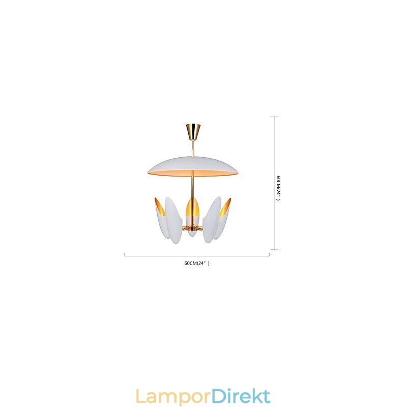 5 Ljus Ljuskrona Brief Art Modern Samtida Pendellampa